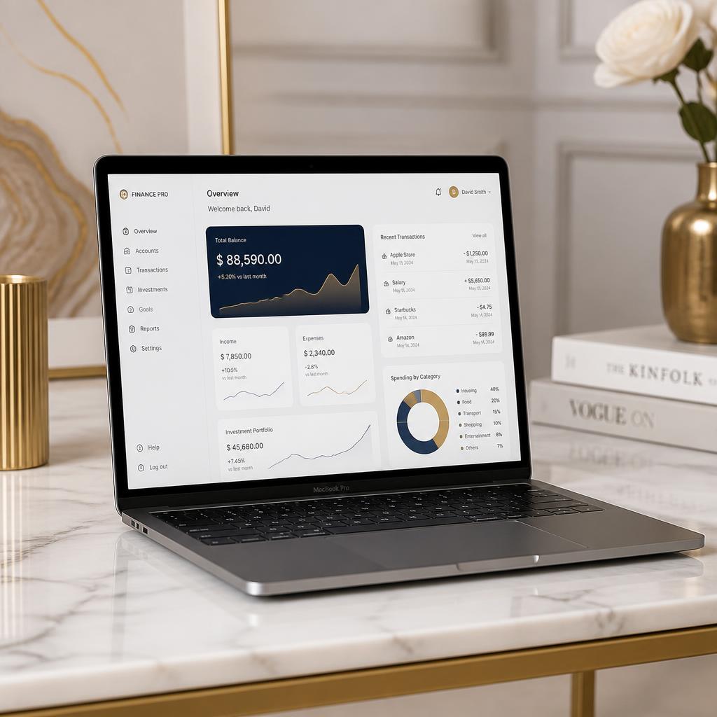 Premium financial dashboard